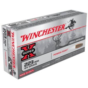 Winchester Super-X Ammunition 223 Remington 64 Grain Power-Point 500 rounds