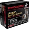Winchester Defender Ammunition 357 Sig 125 Grain Bonded Jacketed Hollow Point 500 rounds