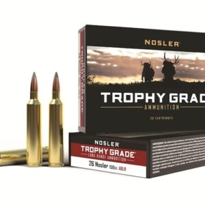 Nosler Trophy Grade Ammunition 26 Nosler 150 Grain AccuBond Long Range 300 round