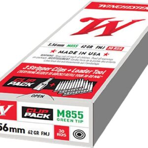 Winchester USA Ammunition 5.56x45mm NATO 62 Grain M855 SS109 Penetrator Full Metal Jacket