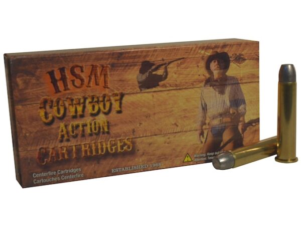HSM Cowboy Action Ammunition 45-70 Government 405 Grain Hard Cast Flat Nose Triple Lube Groove 500 rounds