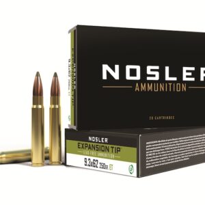 Nosler E-Tip Ammunition 9.3x62mm Mauser 250 Grain E-Tip Lead-Free 300 round