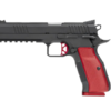CZ-USA Dan Wesson DWX Pistol 19-Round Black with Red Grips and Trigger