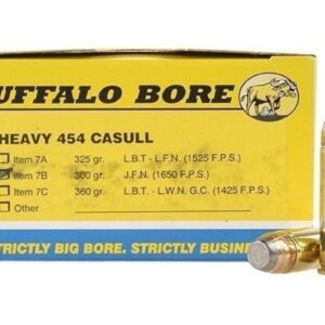 Buffalo Bore Ammunition 454 Casull 300 Grain Jacketed Flat Nose 500 rounds