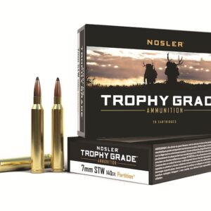 Nosler Trophy Grade Ammunition 7mm STW 140 Grain Partition 200 round