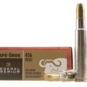 Federal Premium Safari Ammunition 416 Rigby 400 Grain Trophy Bonded Sledgehammer 50 round