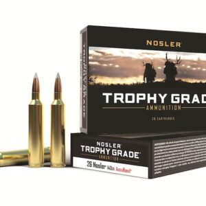 Nosler Trophy Grade Ammunition 26 Nosler 140 Grain AccuBond 300 round