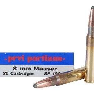 Prvi Partizan Ammunition 8x57mm JS Mauser (8mm Mauser) 196 Grain Soft Point 500 rounds