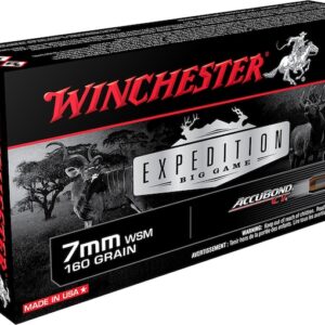 Winchester Expedition Ammunition 7mm Winchester Short Magnum (WSM) 160 Grain Nosler AccuBond 300 round