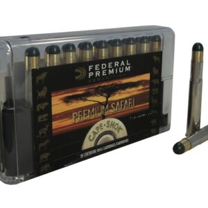 Federal Premium Safari Ammunition 470 Nitro Express 500 Grain Woodleigh Hydrostatically Stabilized Solid Bullets 60 rounds