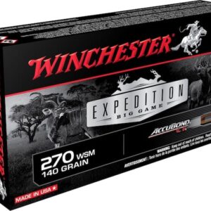 Winchester Expedition Big Game Ammunition 270 Winchester Short Magnum (WSM) 140 Grain Nosler AccuBond 200 rounds