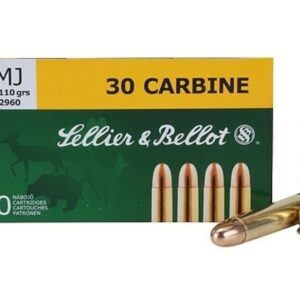 Sellier & Bellot Ammunition 30 Carbine 110 Grain Full Metal Jacket 500 rounds