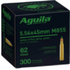 Aguila Ammunition 5.56x45mm NATO 62 Grain M855 SS109 Penetrator Full Metal Jacket