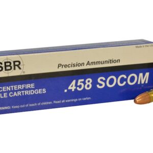 SBR Ammunition 458 SOCOM Subsonic 450 Grain Full Metal Jacket 500 rounds