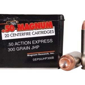 Magnum Research Ammunition 50 Action Express 300 Grain Jacketed Hollow Point 500 rounds