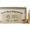 Black Hills Cowboy Action Ammunition 45 S&W Schofield 230 Grain Lead Flat Nose 500 round