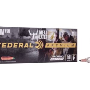 Federal Premium Meat Eater Ammunition 7mm Winchester Short Magnum (WSM) 150 Grain Trophy Copper Tipped Boat Tail Lead-Free  300 round