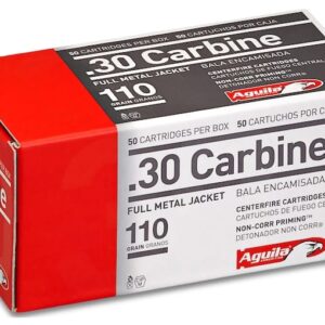 Aguila Ammunition 30 Carbine 110 Grain Full Metal Jacket 500 rounds