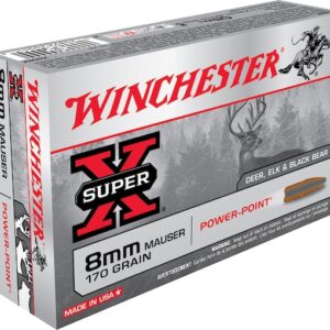 Winchester Super-X Ammunition 8x57mm JS Mauser (8mm Mauser) 170 Grain Power-Point 300 rounds