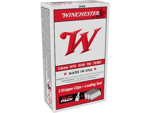 Winchester USA Ammunition 5.56x45mm NATO 55 Grain M193 Full Metal Jacket  600 rounds