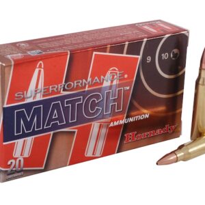 Hornady Superformance Match Ammunition 5.56x45mm NATO 75 Grain Hollow Point Boat Tail Match 500 rounds