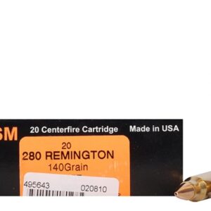 HSM Trophy Gold Ammunition 280 Remington 140 Grain Berger Hunting VLD Hollow Point Boat Tail 300 rounds