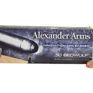 Alexander Arms Ammunition 50 Beowulf 300 Grain Hornady FTX 500 rounds