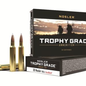 Nosler Trophy Grade Ammunition 30 Nosler 180 Grain AccuBond 200 Round