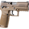 Sig Sauer P320-M18 Semi-Automatic Pistol 9mm Luger 3.9" Carbon Steel Barrel Stainless Steel Frame Coyote PVD Stainless Steel Slide Carry Polymer Medium Grips 21 Round