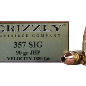 Grizzly Ammunition 357 Sig 90 Grain Jacketed Hollow Point 500 rounds
