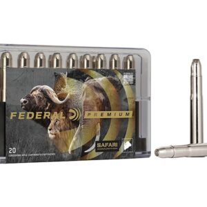 Federal Premium Safari Ammunition 470 Nitro Express 500 Grain Trophy Bonded Bear Claw Soft Point 60 round