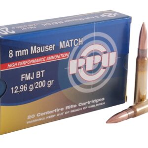 Prvi Partizan Match Ammunition 8x57mm JS Mauser (8mm Mauser) 200 Grain Full Metal Jacket 500 rounds