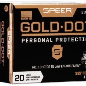 Speer Gold Dot Ammunition 327 Federal Magnum 100 Grain Jacketed Hollow Point 500 rounds