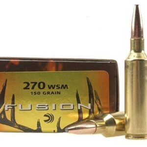Federal Fusion Ammunition 270 Winchester Short Magnum (WSM) 150 Grain Bonded Spitzer Boat Tail 200 rounds