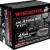 Winchester Ammunition 454 Casull 260 Grain Platinum Tip Hollow Point 300 rounds