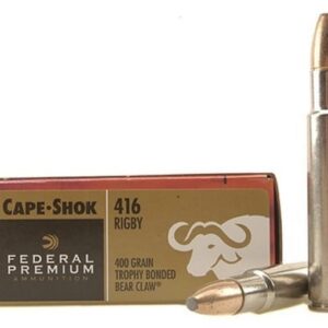 Federal Premium Safari Ammunition 416 Rigby 400 Grain Trophy Bonded Bear Claw 100 round