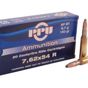 Prvi Partizan Ammunition 7.62x54mm Rimmed Russian (7.62x53mm Rimmed) 150 Grain Soft Point 500 round