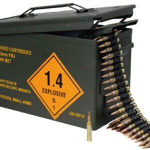 Magtech Ammunition 5.56x45mm NATO M193 55 Grain Full Metal Jacket 800 Linked Rounds in Ammo Can