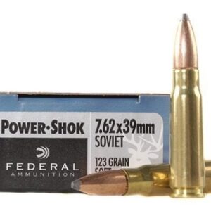 Federal Power-Shok Ammunition 7.62x39mm 123 Grain Soft Point