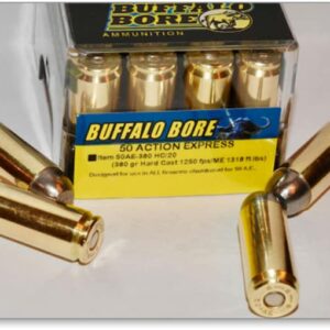 Buffalo Bore Ammunition 50 Action Express 380 Grain Hard Cast Lead Flat Nose 300 rounds
