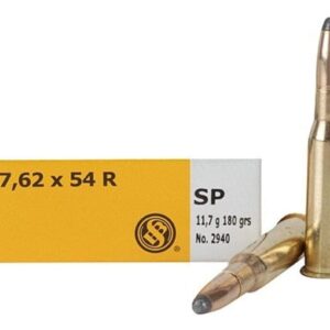 Sellier & Bellot Ammunition 7.62x54mm Rimmed Russian 180 Grain Soft Point 500 round