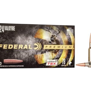 Federal Premium Ammunition 224 Valkyrie 78 Grain Barnes TSX Hollow Point Lead-Free 500 rounds