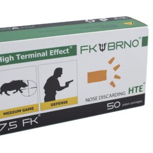 FK BRNO F5 Ammunition 7.5 FK 95 Grain Copper Nose-Discarding Hollow Point Lead-Free 500 round
