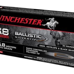 Winchester Ballistic Silvertip Ammunition 6.8 Western 170 Grain Polymer Tip 500 rounds