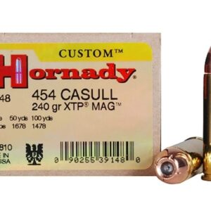 Hornady Custom Ammunition 454 Casull 240 Grain XTP Jacketed Hollow Point 500 rounds