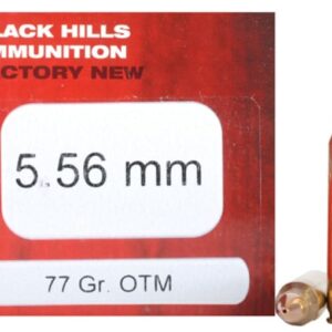 Black Hills Ammunition 5.56x45mm NATO 77 Grain Sierra MatchKing Hollow Point 500 rounds