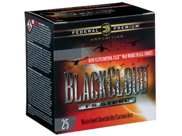Federal Premium Black Cloud Ammunition 10 Gauge 3-1/2" 1-5/8 oz Non-Toxic FlightStopper Steel Shot 500 rounds
