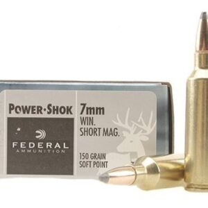 Federal Power-Shok Ammunition 7mm Winchester Short Magnum (WSM) 150 Grain Soft Point 300 round