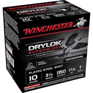 Winchester Drylok Magnum Plated Ammunition 10 Gauge 3-1/2" 1-5/8 oz Non-Toxic Steel