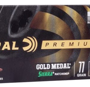 Federal Premium Gold Medal Ammunition 223 Remington 77 Grain Sierra MatchKing Hollow Point Boat Tail 500 rounds